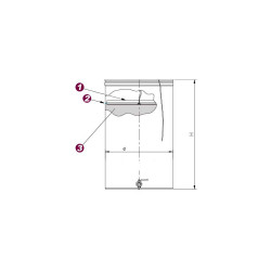 CONTENITORE IN ACCIAIO INOX 500 LT PER