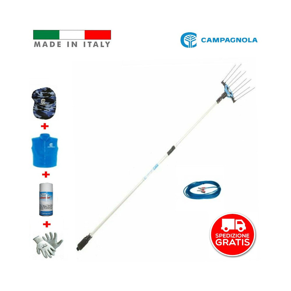 ABBACCHIATORE A BATTERIA CAMPAGNOLA ICARUS ECO CON ASTA ALLUMINIO 185-270 CM