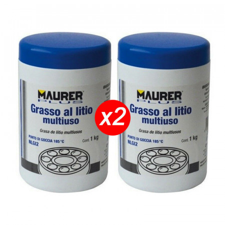 GRASSO LUBRIFICANTE MAURER TECNICO AL LITIO 2 KG PROFESSIONALE INDUSTRIA