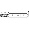 DISTRIBUTORE OLEODINAMICO IDRAULICO 3/8 2 LEVE 40 LT 180 BAR DOPPIO EFFETTO