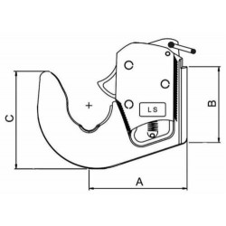 GANCIO RAPIDO INFERIORE CATEGORIA 1 PER SOLLEVATORE TRATTORE BRACCI IDRAULICI