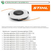 TESTINA FILO FALCIANTE BATTI E VAI STIHL AUTOCUT 46-2 ORIGINALE 40027102115