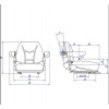 SEDILE CON MOLLEGGIO GOPART TS29001GP PER MACCHINE AGRICOLE,EDILI CON SENSORE