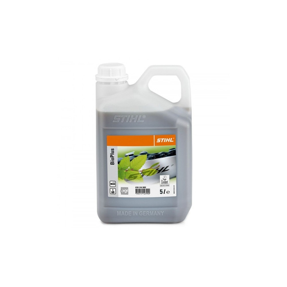 OLIO CATENA MOTOSEGA STIHL BIO PLUS ORIGINALE BIODEGRADABILE TANICA 5 LITRI