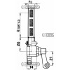 RUBINETTO UNIVERSALE PER SERBATOIO MOTORI BENZINA ATTACCO 10X1 MM