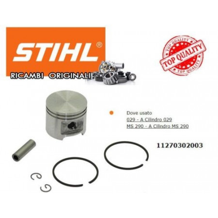 PISTONE PER CILINDRO ORIGINALE STIHL MOTOSEGA 029 MS290 COD. 11270302003