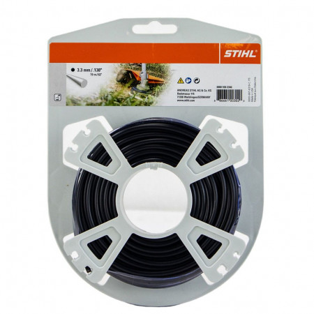 FILO NYLON STIHL TONDO NERO 3,3 MM X 19 METRI PER DECESPUGLIATORI E TAGLIABORDI