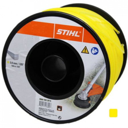 FILO NYLON STIHL QUADRO GIALLO 3,0 MM X 162 METRI PER DECESPUGLIATORI