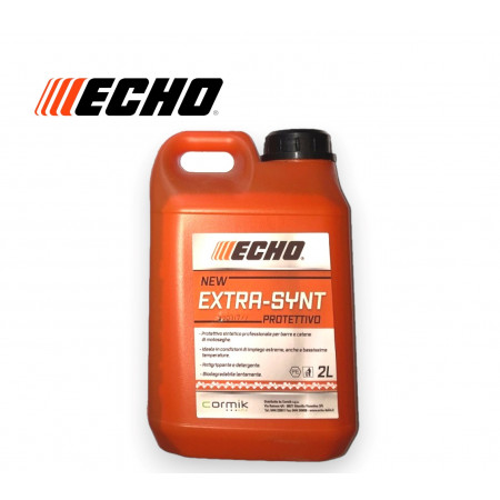 OLIO ECHO EXTRASYNT PROTETTIVO BARRA CATENA MOTOSEGA BIODEGRADABILE 2 LT