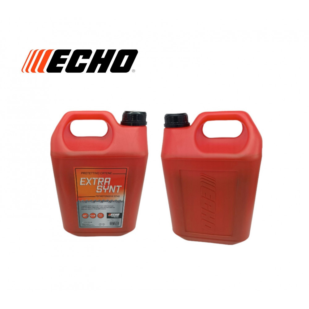 OLIO ECHO EXTRASYNT PROTETTIVO BARRA CATENA MOTOSEGA BIODEGRADABILE 5 LT