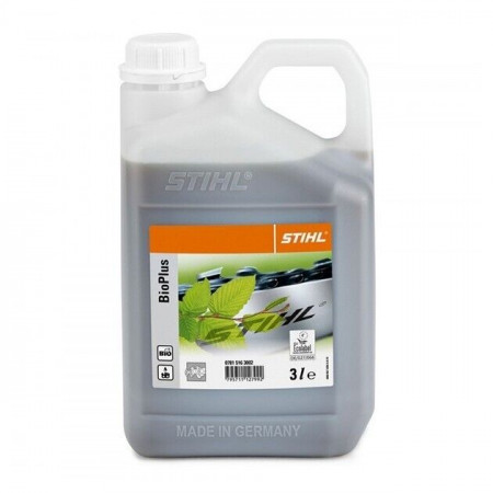 OLIO CATENA MOTOSEGA STIHL BIO PLUS ORIGINALE BIODEGRADABILE TANICA 3 LITRI