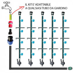 KIT COMPLETO IRRIGAZIONE TUBO ALA GOCCIOLANTE IRRIGAZIONE A GOCCIA 50 100 M