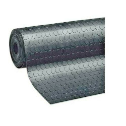 TAPPETO IN GOMMA NERO/GRIGIO IN PVC COPERTURA PAVIMENTO H 1 MT