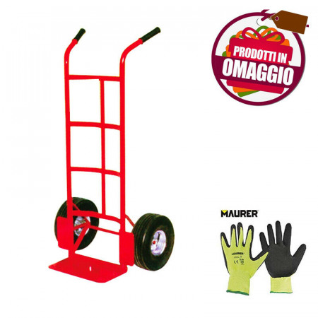 CARRELLO UTILIA PORTATA MAX 200 KG PORTA PACCHI PORTA SACCHI + OMAGGIO