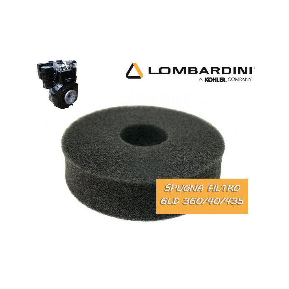 SPUGNA FILTRO ARIA MOTORI LOMBARDINI 6LD 15LD MASSA FILTRANTE