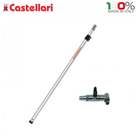 ASTA PNEUMATICA TELESCOPICA CASTELLARI ALLUMINIO 150-260 CM CON RUBINETTO