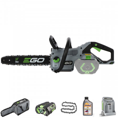 KIT MOTOSEGA EGO POWER CS1410 CON BATTERIA 2,5 AH, CARICABATTERIA