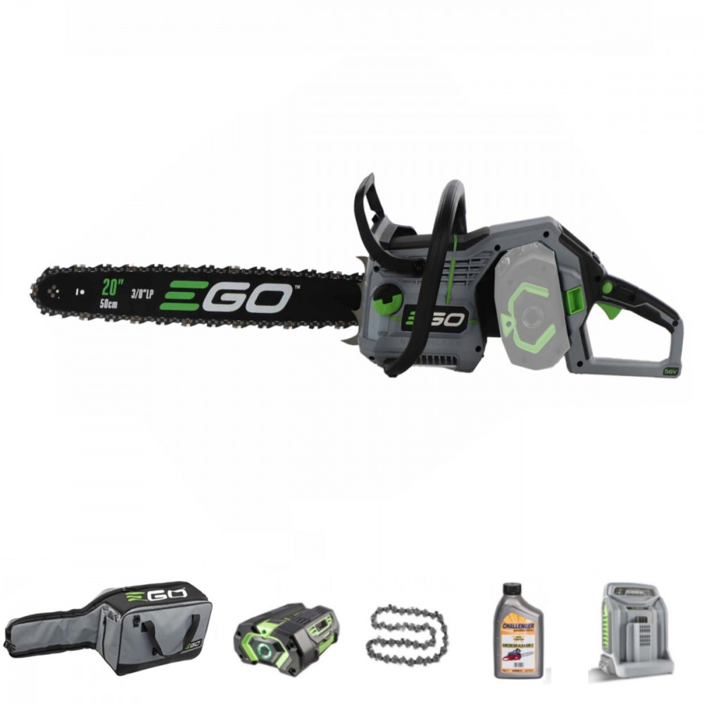 KIT MOTOSEGA EGO POWER CS2005E CON BATTERIA 6 AH, CARICABATTERIA RAPIDO