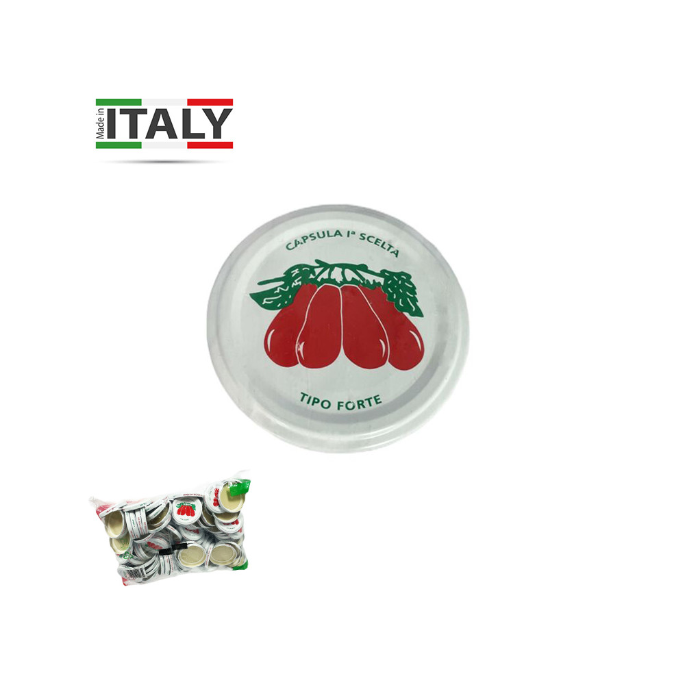 TAPPO COPERCHIO BARATTOLI DI VETRO PER POMODORI DIAMETRO 53-63-82 MM