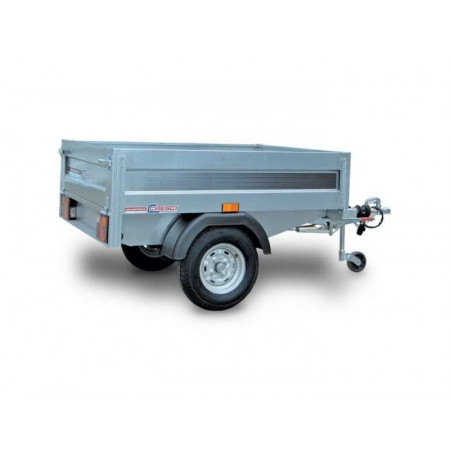 RIMORCHIO CRESCI B3 CARRELLO TRASPORTO COSE CON SPONDE FISSE PORTATA 450 KG