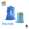 10 PEZZI SACCHI POLIPROPILENE 70X120 100 KG TESSUTO RACCOLTA OLIVE PATATE