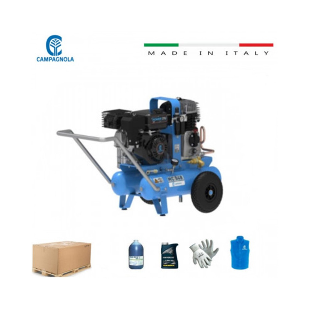 MOTOCOMPRESSORE CAMPAGNOLA MC 548 MOTORE 7 HP RACCOLTA OLIVE