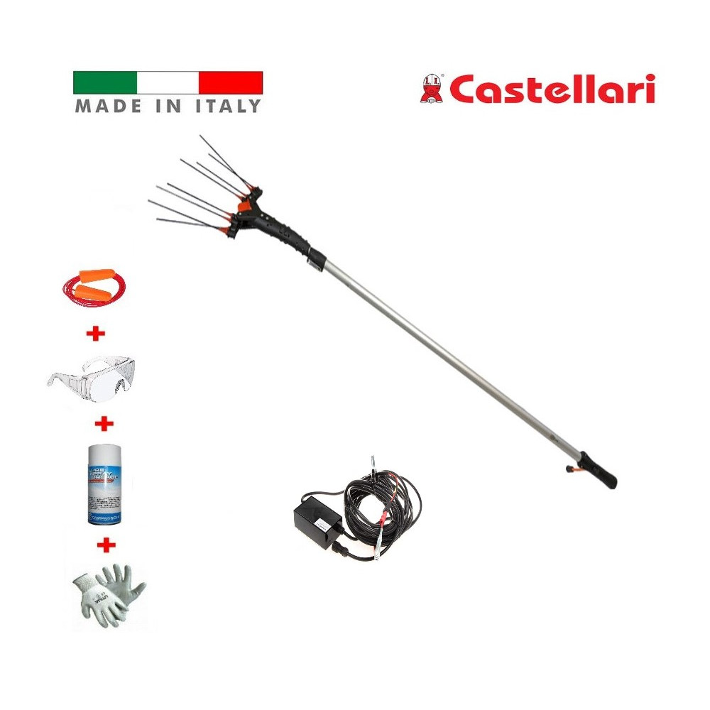 ABBACCHIATORE A BATTERIA CASTELLARI VERTIGO 30 V ASTA ALLUMINIO 240-320 CM