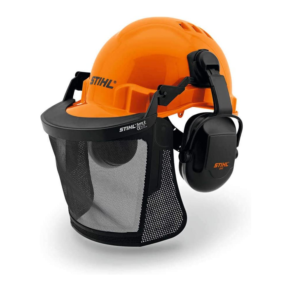 CASCO STIHL FUNCTION BASIC CON CUFFIE E VISIERA MOTOSEGA DECESPUGLIATORE