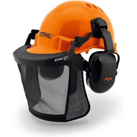 CASCO STIHL FUNCTION BASIC CON CUFFIE E VISIERA MOTOSEGA DECESPUGLIATORE