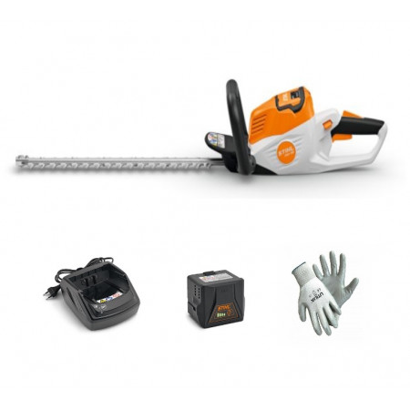 TOSASIEPI A BATTERIA STIHL HSA 50+AL 101 + AK 10 CON LAMA 50 CM