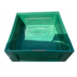 CASSONI BINS IN PLASTICA 104X104X60H FORATO PER RACCOLTA OLIVE MELONI ORTAGGI