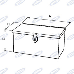 CASSETTA IN LAMIERA PORTA ATTREZZI PER