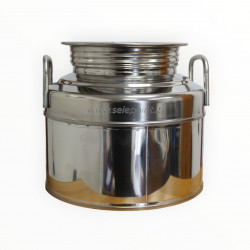 CONTENITORE FUSTO 10 LITRI ACCIAIO INOX