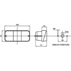 COPPIA FANALE FARO POSTERIORE PER