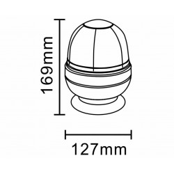 GIROFARO LAMPEGGIANTE ALOGENO 12 V CON