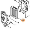 FILTRO ARIA DECESPUGLIATORE ORIGINALE STIHL FS 120 200 250 350 COD 41341410300