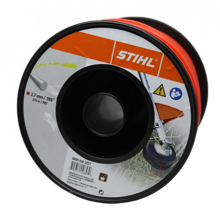 FILO NYLON STIHL TONDO ROSSO  2,7 X 208 METRI PER DECESPUGLIATORE E TAGLIABORDI