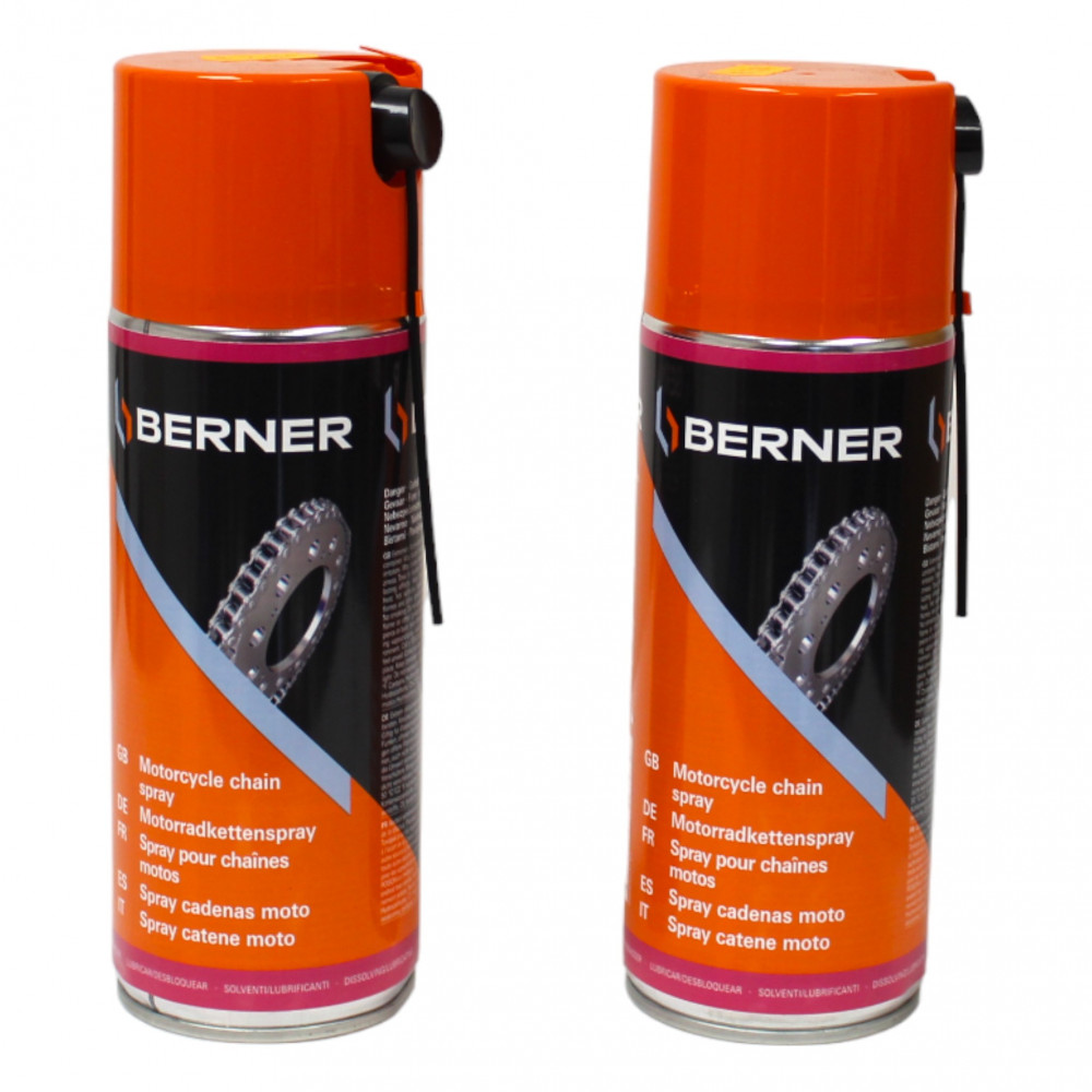 Grasso spray Berner per la lubrificazione di catene e parti metalliche