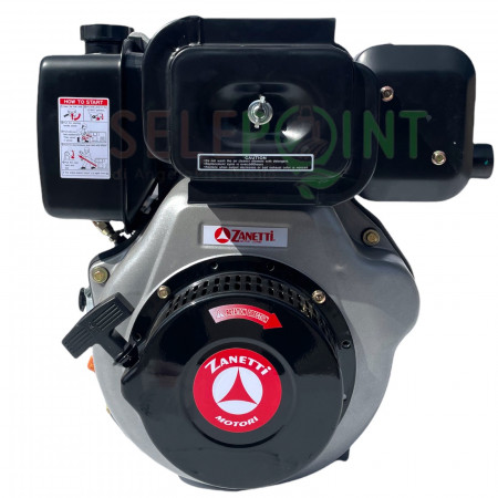 MOTORE ZANETTI ZDM86 DIESEL 9,3 HP CON ALBERO CILINDRICO 25,4 MM EURO 5