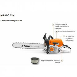 MOTOSEGA STIHL MS 400 C-M CON MOTORE A