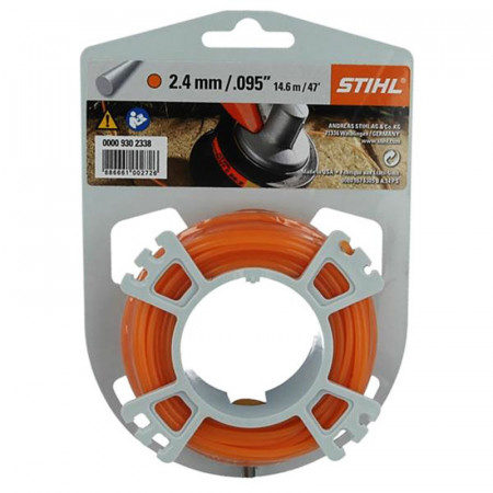 FILO NYLON STIHL TONDO ARANCIONE 2,4 MM X 14 METRI PER DECESPUGLIATORI