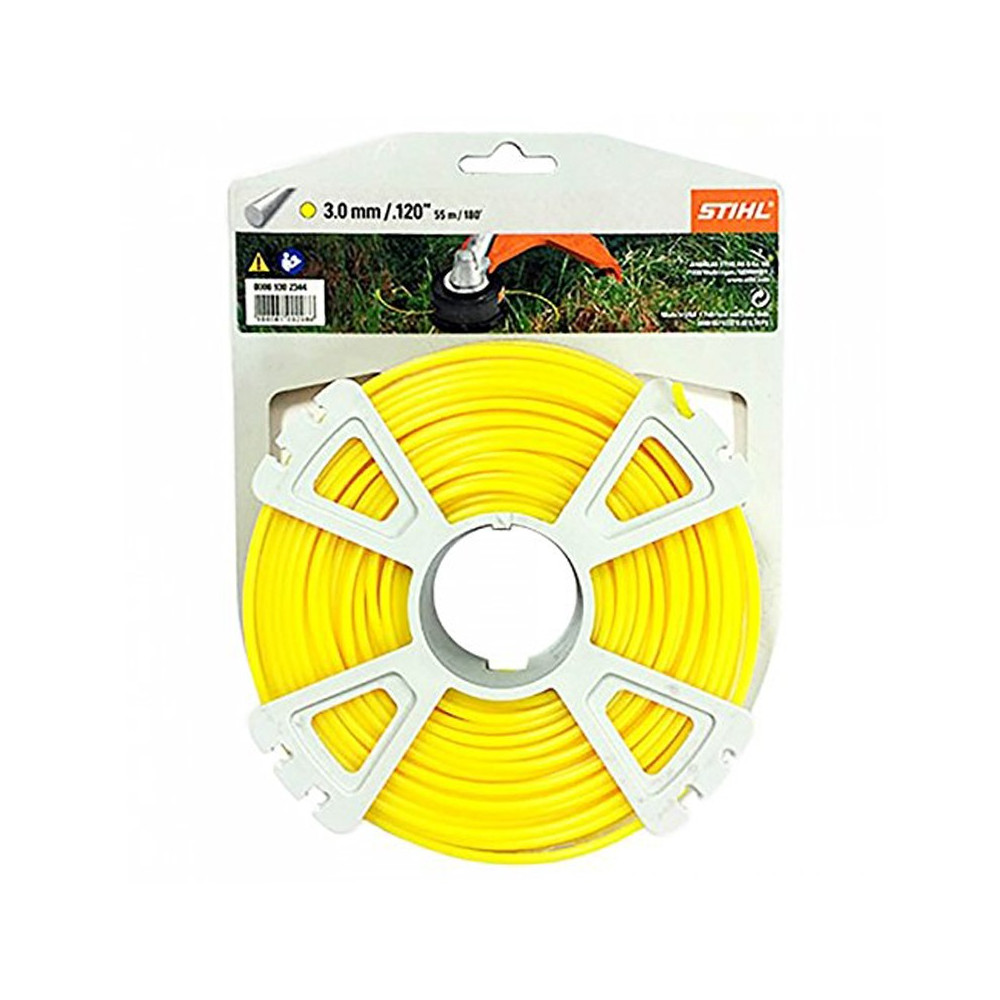 FILO NYLON STIHL TONDO GIALLO 3,0 MM X 53 METRI PER DECESPUGLIATORI 00009302344