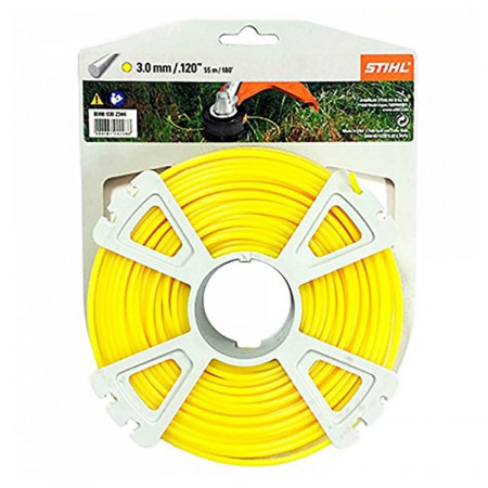 FILO NYLON STIHL TONDO GIALLO 3,0 MM X 53 METRI PER DECESPUGLIATORI 00009302644