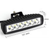 2 FARI FARETTI BARRA 18W 6 LED 6000K IP68 ILLUMINAZIONE AUTO FUORISTRADA MOTO