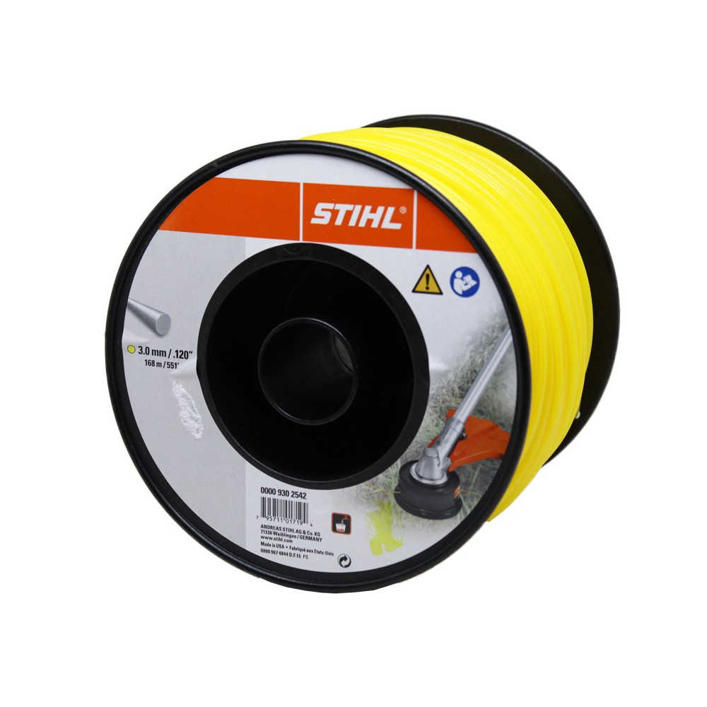 FILO NYLON STIHL TONDO GIALLO 3,0 MM X 162 METRI PER DECESPUGLIATORI