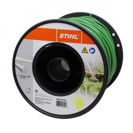 FILO NYLON STIHL TONDO VERDE 4,0 MM X 87 METRI PER DECESPUGLIATORI E TAGLIABORDI