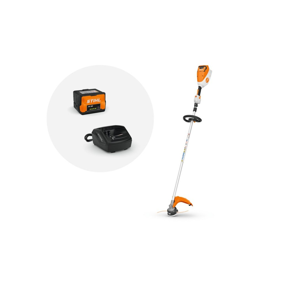 DECESPUGLIATORE STIHL FSA 80 R CON BATTERIA AK 30 E CARICATORE AL 101