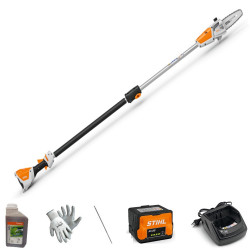 POTATORE SRAMATORE A BATTERIA STIHL HTA 50 CON BATTERIA AK 20 E CARICATORE